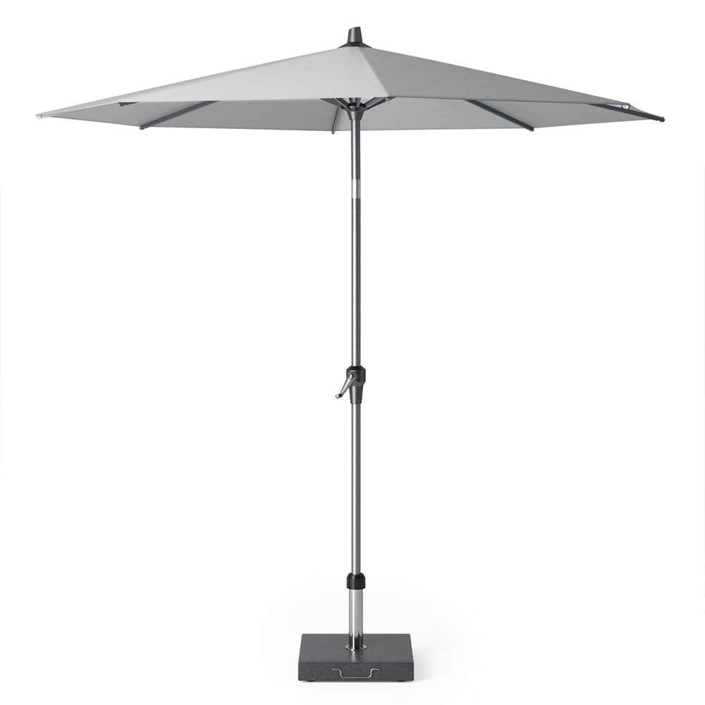 7100C-parasol-Riva-Ø25-lichtgrijs-recht-Platinum-8717591770282