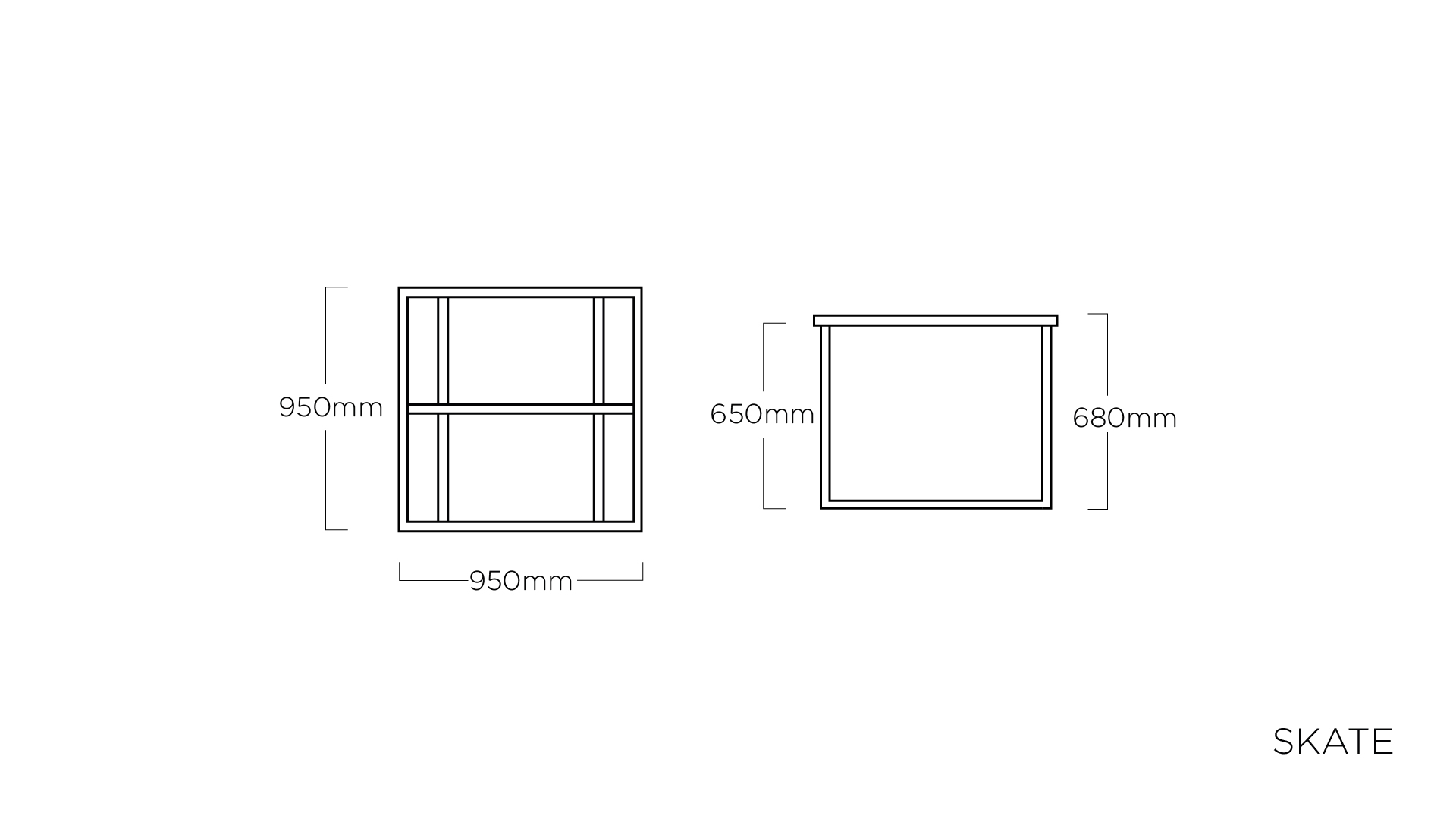 635144a59b9ffbb60c2394ed_SKATE_0307219-Casual Dining Tischgestell 95x95x68 cm_Online