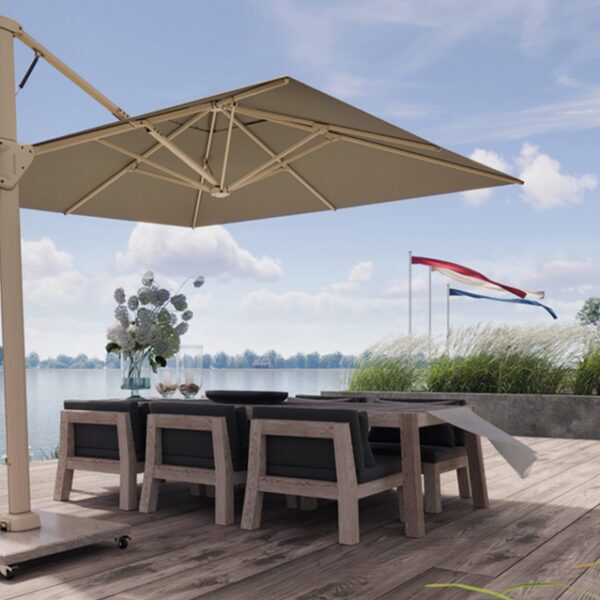 Parasol Teck Beaufort 320x320mt Platine