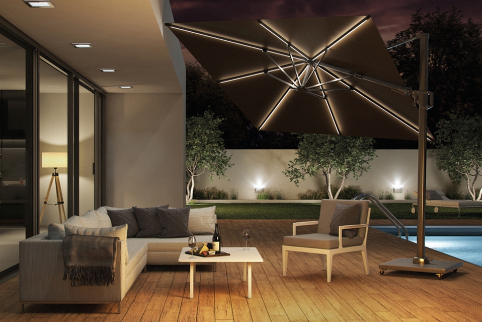 Parasol Challenger T2 Glow 3x3mt Platinum