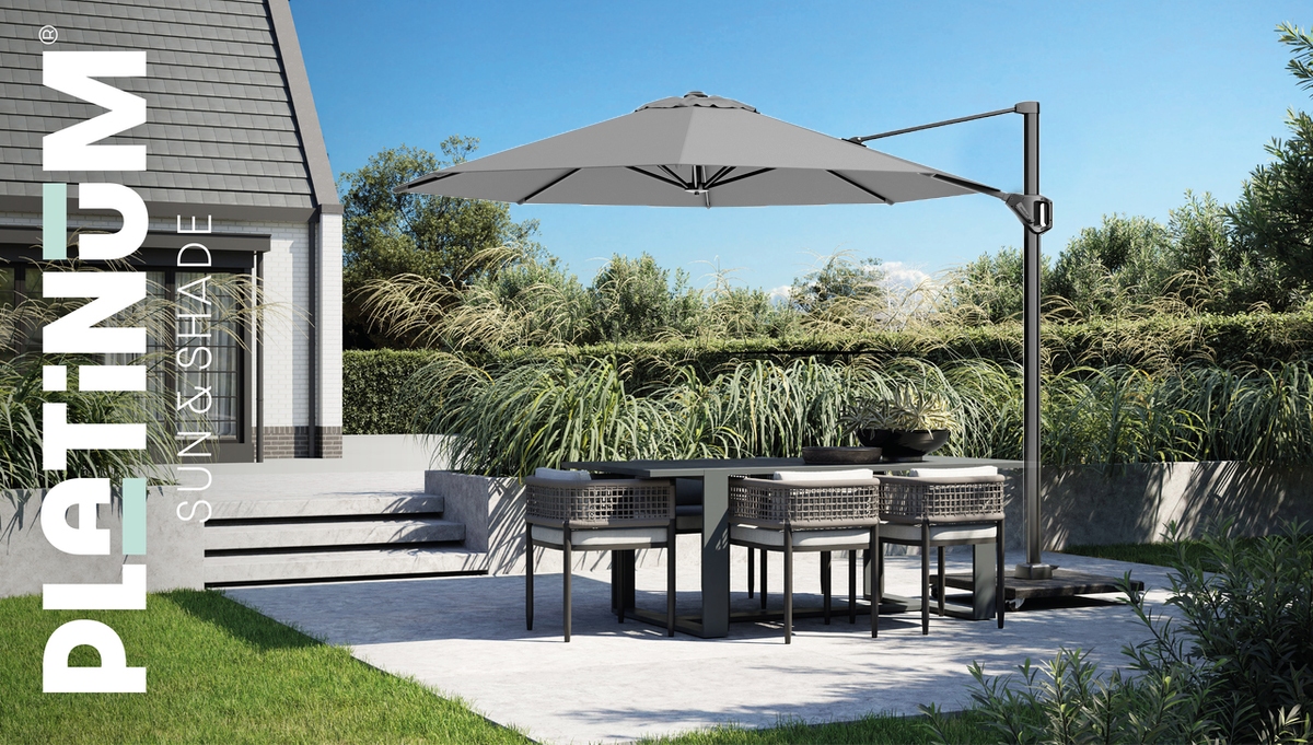 Parasol Voyager T1 300cm Platinum