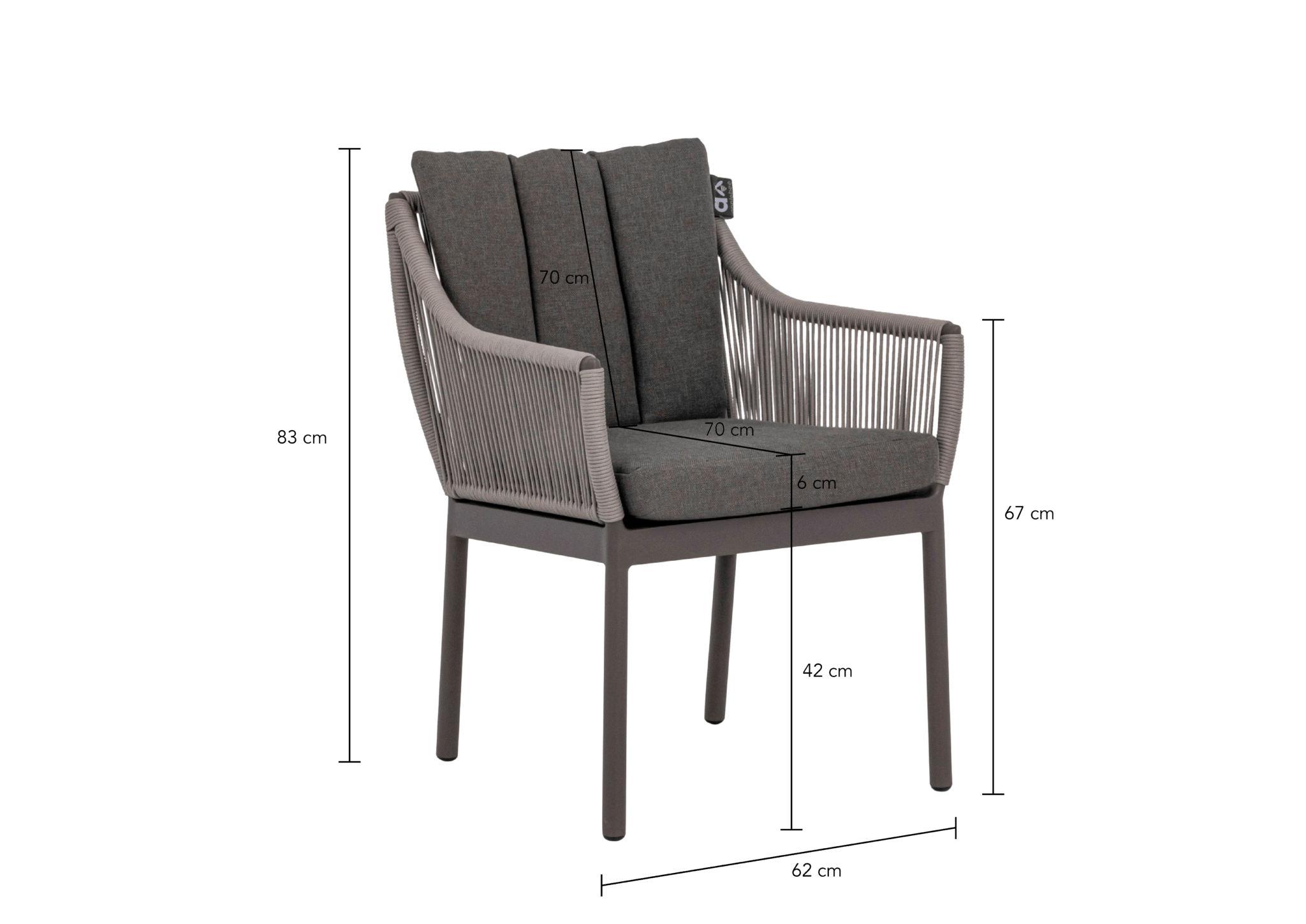 Bijou dining armchair 62