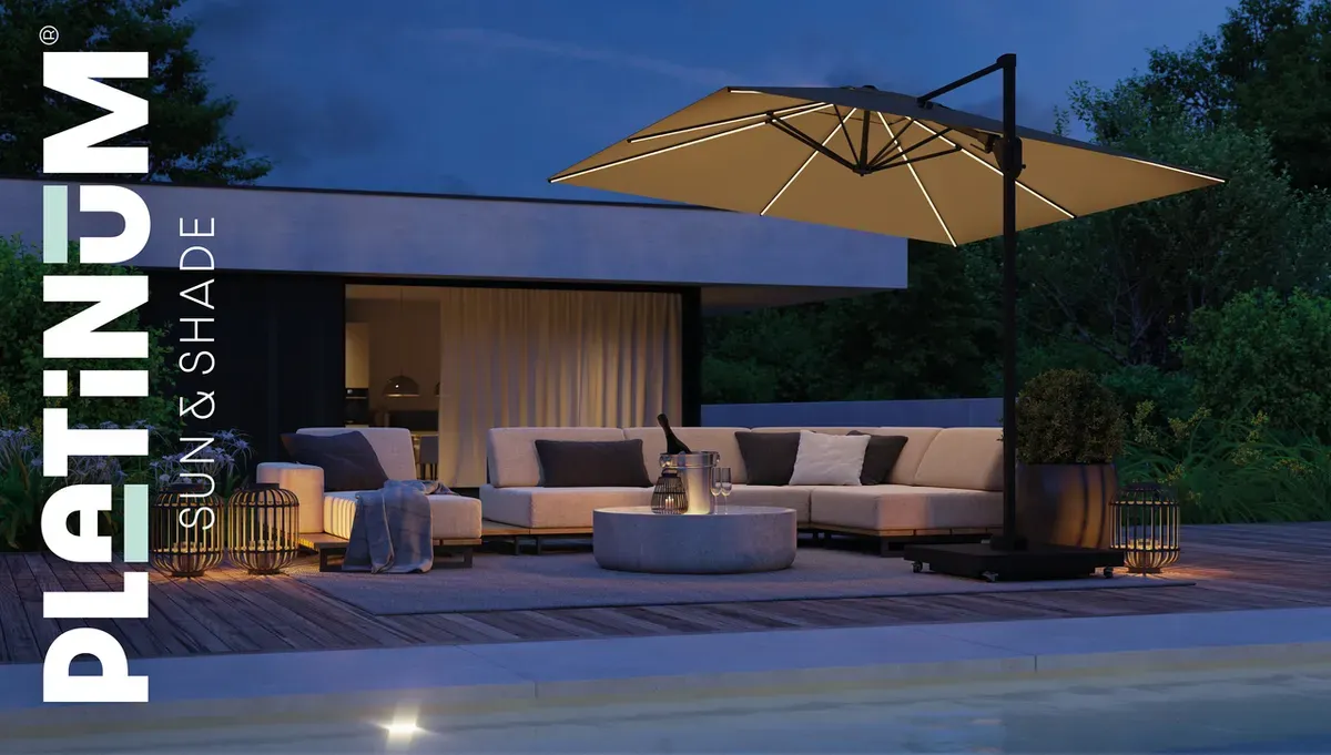 Parasol Challenger T2 Glow 3x3mt Platinum