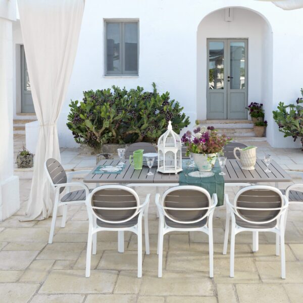 Conjunto Mesa Alloro 140 Extensible + Sillones Palma Nardi
