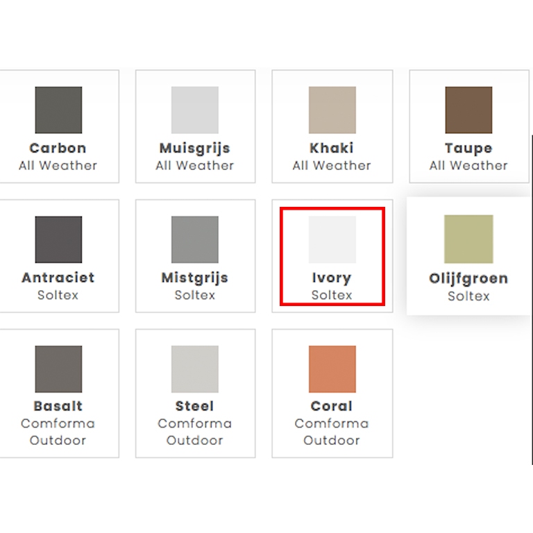 colores disponibles