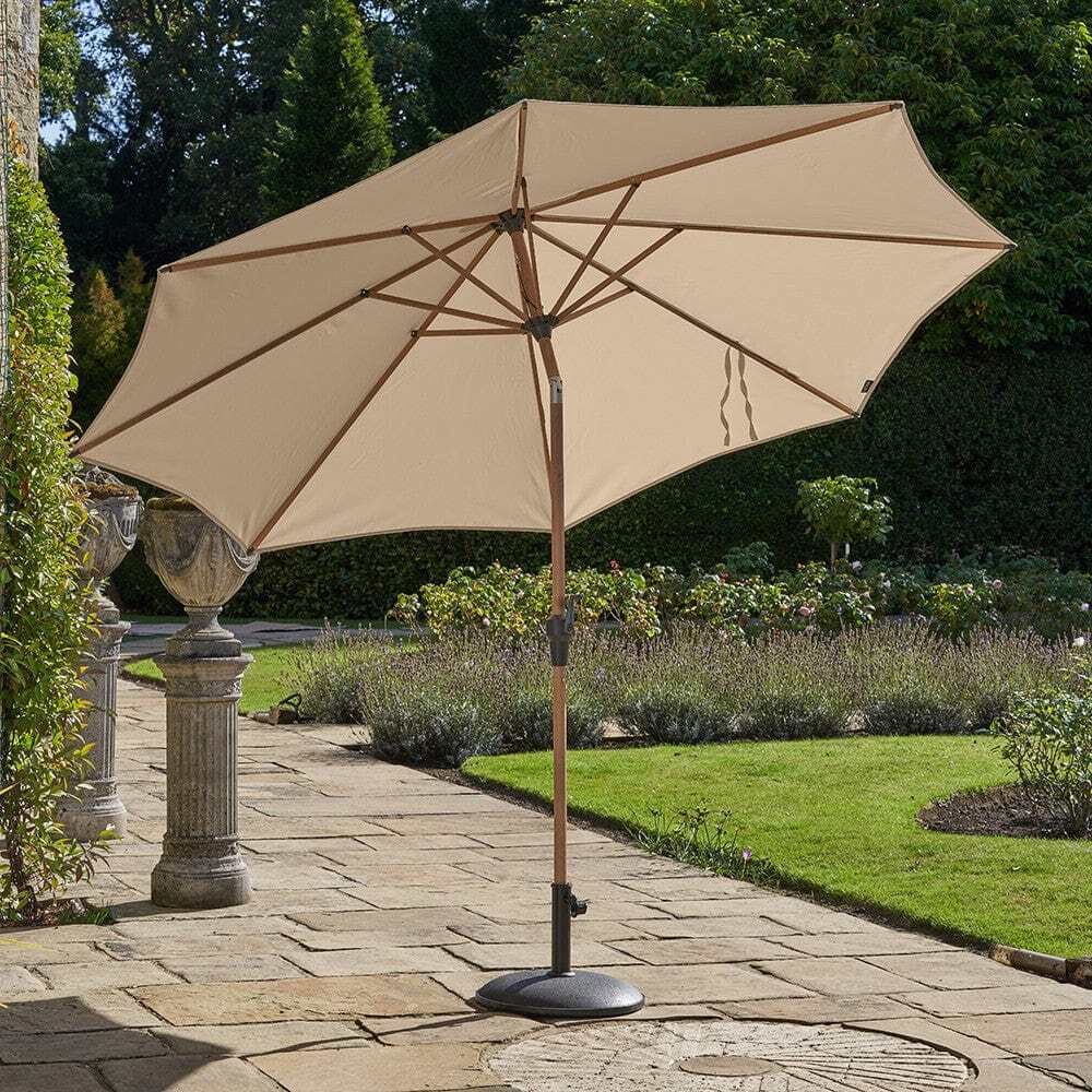 Parasol Riva 300cm ø Teak Platinum